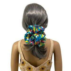 Hair Scrunchie. Multicolor. XL. Resortwear. Bright. Hair Scrunchies. Cute.